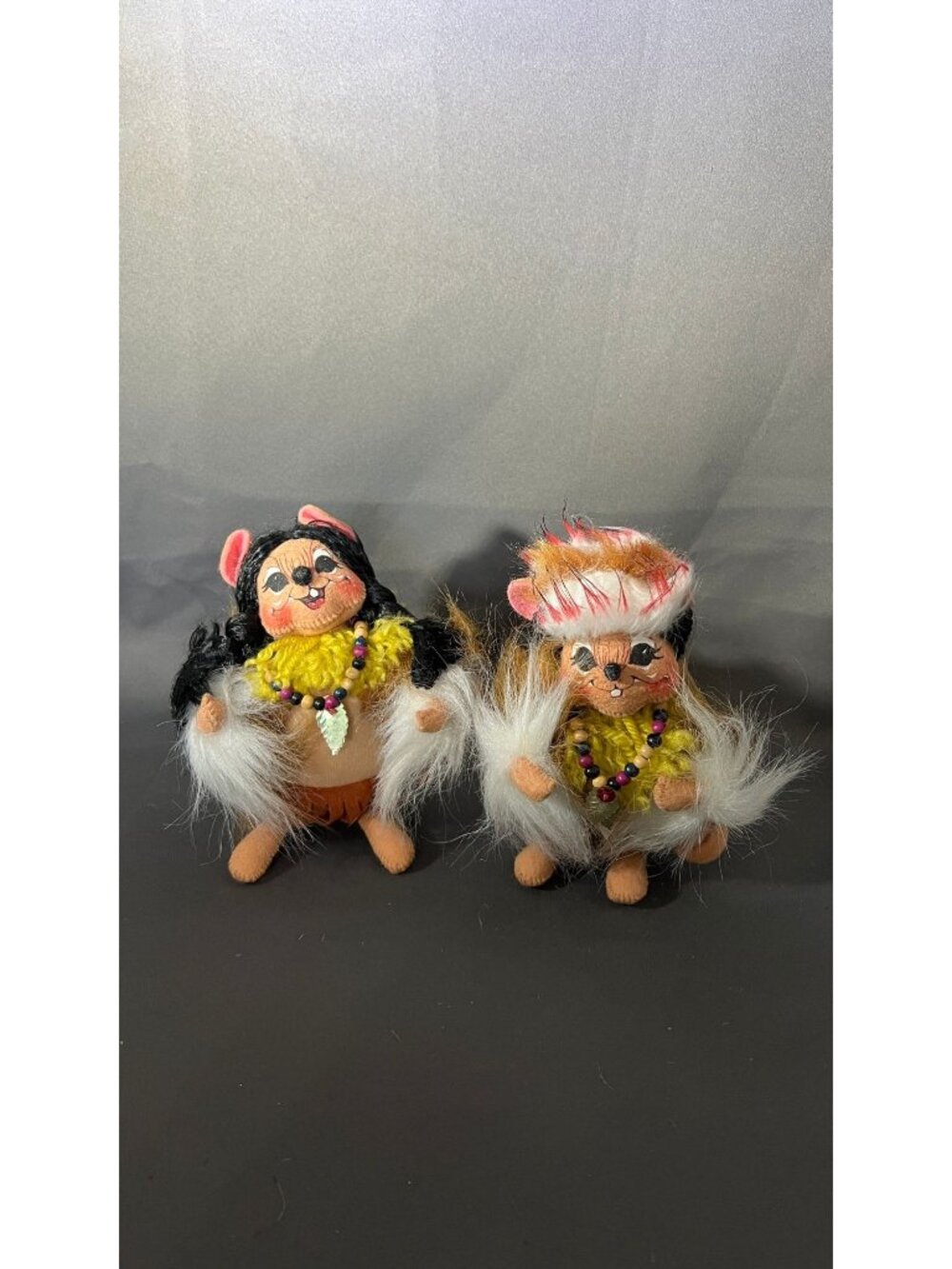 Annalee Native American Mouse Dolls Thanksgiving Pair 2004 Edition
